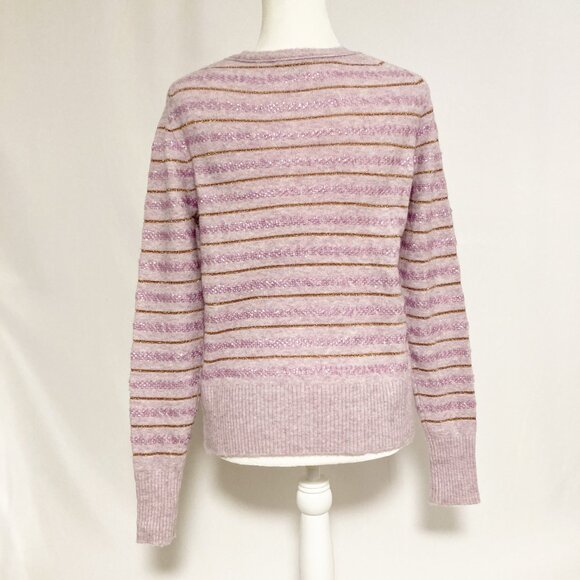 J. Crew Sequin Striped Sweater in Supersoft Yarn Size S - Picture 3 of 7